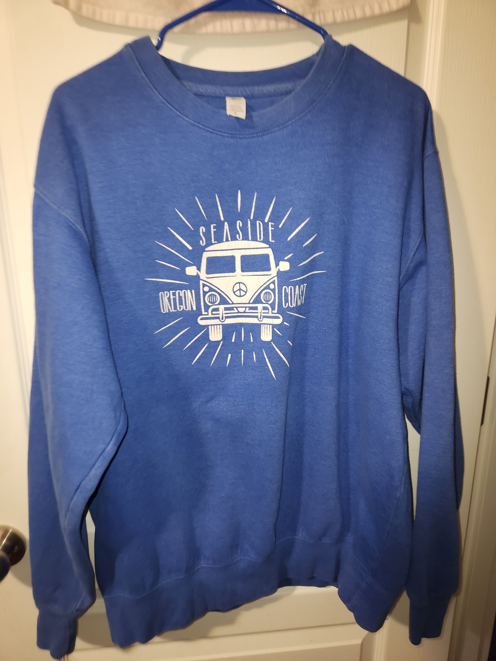 Seaside Oregon Coast VW Bus Crewneck Sweatshirt